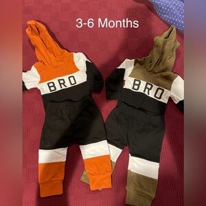 Bro sweatsuits. Used like new. 3-6 months